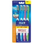 ORAL-B TOOTH BRUSH CRISS CROSS 4PC